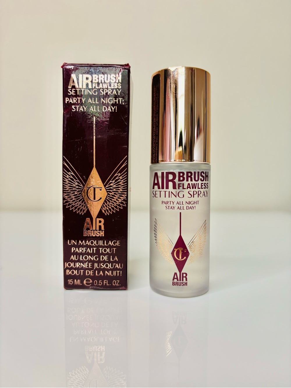 Charlotte Tillburry flawless setting spray 0.5 oz